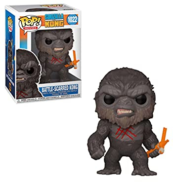 Funko Pop! Movies: Godzilla Vs Battle Worn King Kong BattleWornKing Kong - Godzilla Vs Kong - Vinyl-Sammelfigur - Geschenkidee - Offizielle Handelswaren - Spielzeug Für Kinder und Erwachsene