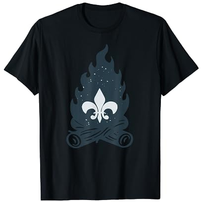 Pfadfinder Lagerfeuer Lilie für Scouts T-Shirt