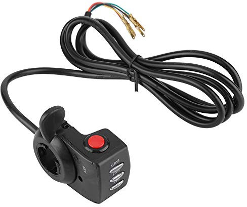 KIMISS 48V Electric Scooter Throttle Thumb Throttle Electric Bike Throttles Speed Control Throttle Twist Thumb Throttle Adapter Thumb Throttle for E-bike Electric Bike Black