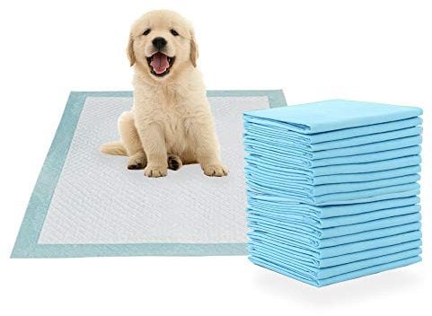 MICOOYO Puppy Training Pads, Super Absorbent Toilet Pee Mats, Leakproof Disposable Dog Pads for Puppy Cats Rabbits (60x60cm,10pcs)
