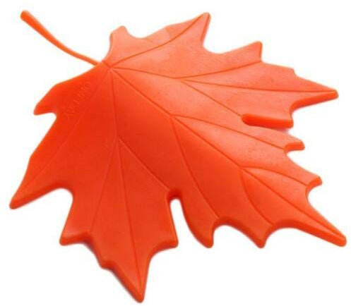 Leaf Door Wedge, Door Stoppers Wedge Finger Protector Leaf Style Door Wedge Silicone Door Stopper Child Safety Door Wedge Novelty for Home Garden Office-Orange