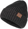 ZASFOU Winter Strickmütze für Herren Damen mit Fleece gefüttert, Warme Weiche Slouchy Mütze Herren, Unisex Totenkopfmütze mit gerollter Manschette bei kaltem Wetter, Dunkelgrau, one Size