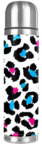Texture leopardata colorata Borraccia sottovuoto in acciaio inossidabile per auto da viaggio a casa