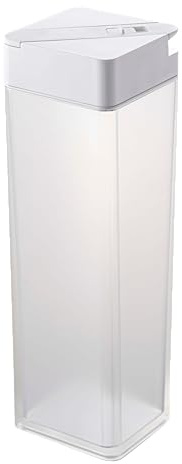 YAMAZAKI Home Pitcher-Flasche für Wasser oder Tee, zusammenklappbar, wiederverwendbar, Krug mit Dichtung, ABS-Kunststoff, Einheitsgröße, Weiß