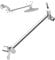 Shower Head Extension Arm Shower Arm Extension with Connection to Showerheads Easily Adjustable Shower Arm for Rain Showerheads