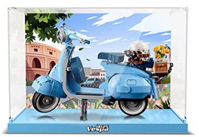ALiquid Acryl Vitrine für Lego Vespa 125 (10298), 3MM Acryl Schaukasten für Lego 10298 (NICHT Enthalten Klemmbausteine Set)