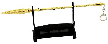 hanaiette 1 x God of War Chaos Klinge Donner Hammer Axt Schwert Waffe Modell Schlüsselanhänger mit Display-Ständer (Standardmodell 10)