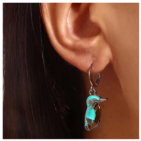Inilbran Boho Türkis Vogel Ohrringe Tribal Türkis Eisvogel Ohrringe Blau Türkis Kolibri Ohrringe Ethnisch Türkis Baumeln Ohrringe Schmuck Für Frauen Und Mädchen