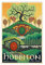Visit Hobbiton The Shire Retro Reiseattraktionen Schlafsaal Schlafzimmer Art Deco Poster Leinwand Poster Wandkunst Dekor Druck Bild Gemälde für Wohnzimmer Schlafzimmer Dekoration ungerahmt 30,5 x 45,7