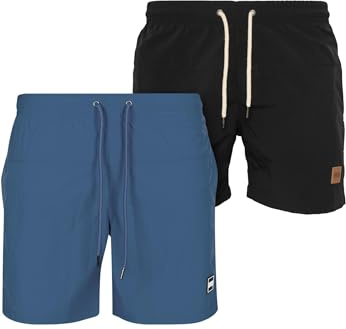 Urban Classics Herren Block Swim Shorts 2-Pack