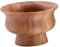 Folpus Potpourri Bowl Wooden Footed Bowl Multipurpose Pedestal Bowl Wood Punch Bowl for Home Decorative, Large