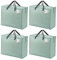 VENO 4 Pack 84L Large Storage Bags, Duvet Storage Bag King Size for Moving, Underbed Storage Bags for Bedding, Laundry Packing Boxes Clothes, Pillows, Blankets (Light Green, 4 Pack 84L)