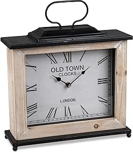 formano Dekorative antiknachgebildete Standuhr Uhr Wanduhr Kaminuhr Standuhr 32cm mit Metall und Holz………