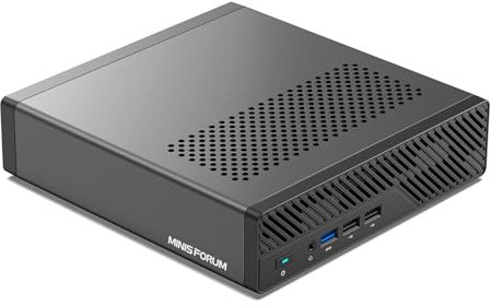 MINISFORUM MS-01 Mini Workstation Barebone with Intel Core i9-13900H (vPro Enterprise Support) Mini PC,2x 10Gbps SFP+/2x 2.5G RJ45/2x USB4/HDIM/1x PCIe4.0x16 slot/Support 3x M.2 2280/22110/U.2 SSD