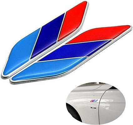 OYDDL 2PCS 3D Auto Aufkleber Kompatibel mit BMW 1 2 3 4 5 6 7er X1 X2 X3 X4 X5 X6 X7 Zubehör