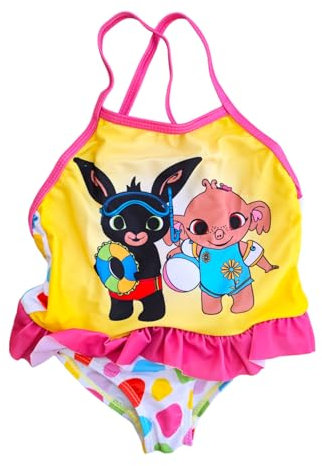 Ellepi costume Bing mare intero bambina piscina 2-6 anni (Giallo, 5-6A)