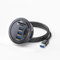 chenyang USB 3.0 Unterputz Desktop Hub,3 USB 3.0 Port Hub Tüllenloch 2,36 Zoll (60 mm) mit SD/TF Kartenleser Anschluss