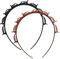 LuLiyLdJ Frisurenhilfe Haarreif mit Klammern, Bangs Hairstyle Hairpin, Haarnadeln Friseurbedarf, Stirnband Haarhalter Haarschmuck Haarband,Haarband mit Clips, Twist Clip Stirnband, 2 Stück