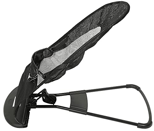 MUL-BOUTIQUE Babywippe, skalierbar, trägt ein Gewicht bis zu 18 kg, 3 Stufen der freien Neigungseinstellung, Halterung aus Legierung, hohe Widerstandsfähigkeit (schwarz)