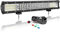 AUXTINGS Fuoristrada Barra LED da 50 cm, 510W barra luminosa a LED da lavoro con 12V cablaggio,faretto e inondazione 4 filas Led luci 6000K Impermeabile per 4x4 trattore camion quad veicoli barche