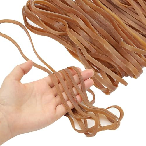 50 Pcs Large Elastic Rubber Bands,Heavy Duty ElasticBands,Large ElasticBands Natural Elastic Bands Wide Rubber Band for School Home Office Supplies Industrial Crafts DIY Everyday Use
