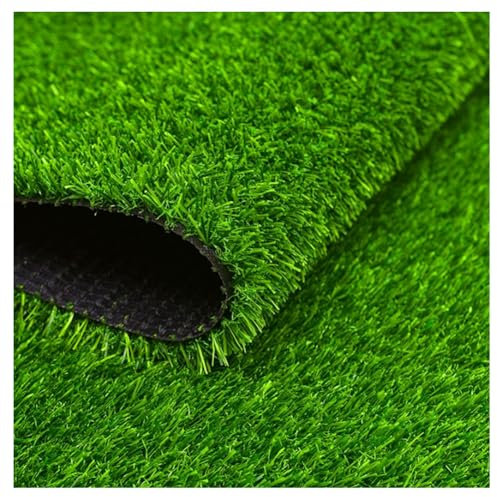 JHAISMAO 20mm Künstlich Grasrasen Matte Strapazierfähig Künstlicher Rasen Teppich Großartig Für Sport, Kinder, Haustiere Mit Drainagelöchern Fußmatte Für Den Außenbereich(Size:3x3m)