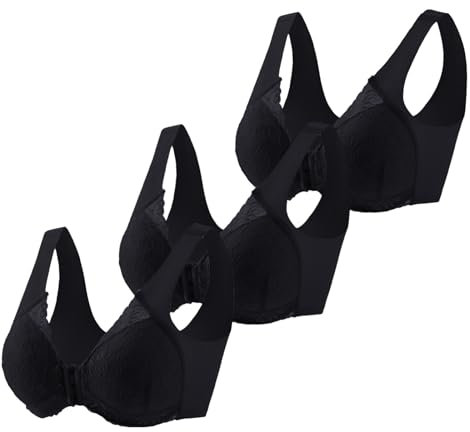 TYUIOP Sports Bra Women high Impact Sports Bra Plus Size Strapless Padded Extenders 2 Hook UK Clear Open Half Cup Strapless Adhesive Push up Invisible Backless Bras A-Black