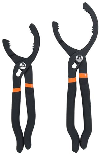 CENWOTL 2psc 10'' 12'' Adjustable Oil Filter Wrench,Oil Filter Pliers,Oil Filter Removal Tool