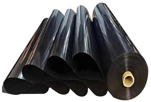Revêtement De Bassin HDPE Imperméabiliser Pour Bassins Extérieurs, Bache Liner D'étang Préformé, 3x4 4x8 5x10 8x12 10x14m Membrane De Piscine De Jardin Pour Bassins À Poissons Fontaine Et Cascade(3.0m