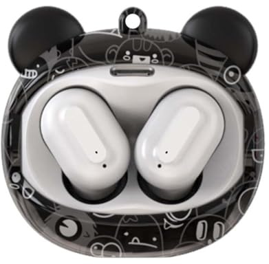 Happy Pods - Auriculares Inalámbricos [Bluetooth Avanzado V5.4][Funda de Carga rápida].[Diseño Ergonómico] Control Táctil [Calidad de Sonido Premium] (Negro)