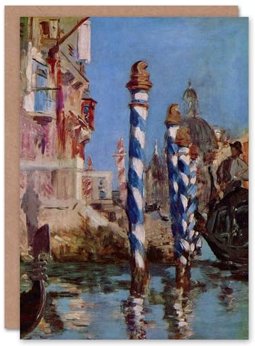 Artery8 Edouard Manet Art Card Grand Canal in Venice Italy