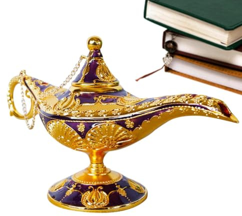 Aladin Lampe für Wunsch Ornament Retruito - Tischdekoration mit fein glänzenden Oberflächen für Zuhause, Party und Hochzeit
