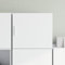 HaoChrymec Armario Blanco de Madera de Ingeniería, con 3 Compartimentos, Armario Cocina Pared, Mueble Almacenaje, 45 x 42.5 x 40 cm