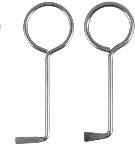 2 Clé Passe Partout Universelle en Forme de L Outil de Crochetage Serrure | Universel et Boîte aux Lettres, Acier Inoxydable Robuste 120mm, de L, Ouverture de Porte, Chambre, Lot de