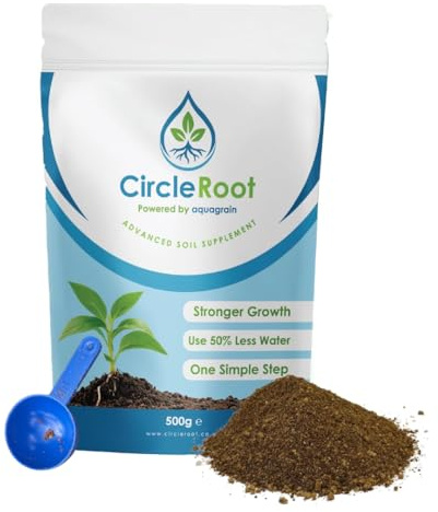 Organic Plant Food Indoor House Plant Soil Enhancer with Aqua Gel | 500g | Plant Fertiliser Indoor with Water Retention for Pots, Containers, Hanging Baskets, Houseplants and Outdoor Gardens