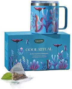 Neavita Twice Cool Ritual - Cofanetto con tazza termica per tisane a freddo, 1 mug e 3 filtri