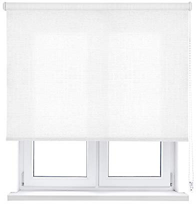 VIEWTEX Tenda a Rullo Translucent Shape Bianco 90 X 190cm - Made in Europe - 5 Anni di Garanzia