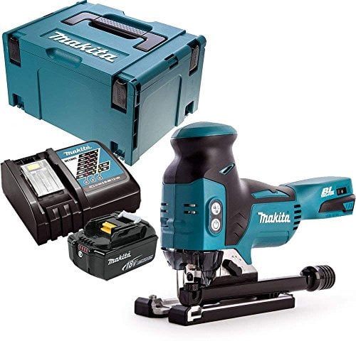 Makita DJV181Z 18V LXT Brushless Jigsaw with 1 x 5Ah Battery, Charger, Case