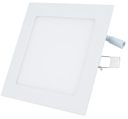 20x LED Panel Quadrat 18W Warmweiß Leuchte Ultraslim Wohnzimmer Küche Deckenleuchte Einbauleuchte Deckenlampe inkl. Trafo Wand Light