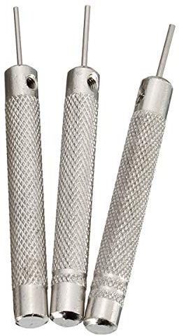 3 HIGH TECH Stiftaustreiber (swiss pins) von BULLONGÈ zum KÜRZEN von Metallarmbändern von Uhren