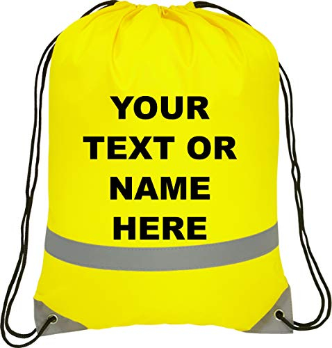 Ultimate-Line Personalised Drawstring bag (Hi-vis Yellow)