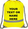 Ultimate-Line Personalised Drawstring bag (Hi-vis Yellow)