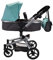 Bandits & Angels Puppenwagen Classic Angel 2in1 Mint ab 3 Jahren – Puppenwagen – Für Mädchen – Verstellbare Schiebestange 48-81 cm – Komplett zusammenklappbar – Mit Einkaufskorb