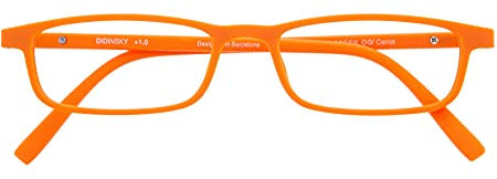 DIDINSKY Gafas de Presbicia con Filtro Anti Luz Azul para Ordenador. Gafas Graduadas de Lectura para Hombre y Mujer. Tacto Goma y Cristales Anti-reflejantes. Carrot +1.0 – ARKEN SCREEN