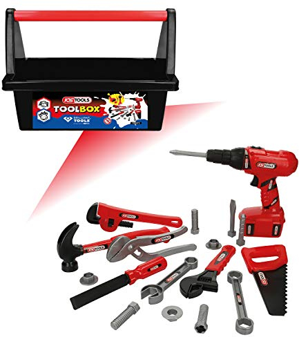 KS Tools for Kids 100073 Werkzeug-Box für Kinder | 19-tlg.