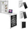 RELAX4LIFE Wandtisch klappbar, Klappschreibtisch mit Tafel & 6 Fächern, Klapptisch multifunktional, Wandklapptisch Holz, Schreibtisch für Esszimmer & Wohnzimmer & Küche (Weiß)