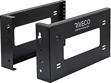 RIVECO 4U Open Frame Rack Wandhalterung & Desktop-Halterung, keine Montage erforderlich, Server-Rack für Netzwerkgeräte & Daten AV HiFi Stereo Gaming Elektronik Regal