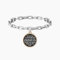 KIDULT - Bracciale in acciaio 316L PVD rosé/nero cristalli | Family
