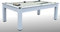 NG Biliardi Biliardo ARTEMIDES BIANCO (panno beige) - tavolo da pranzo - Ping Pong - 215 cm - Carambola