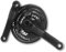 S.T.S. Guarnitura Corona Tripla 24/34/42 Denti Bracci pedivella per Pedali Bicicletta Attacco Perno Quadro, Set Completo Ruota dentata 170mm